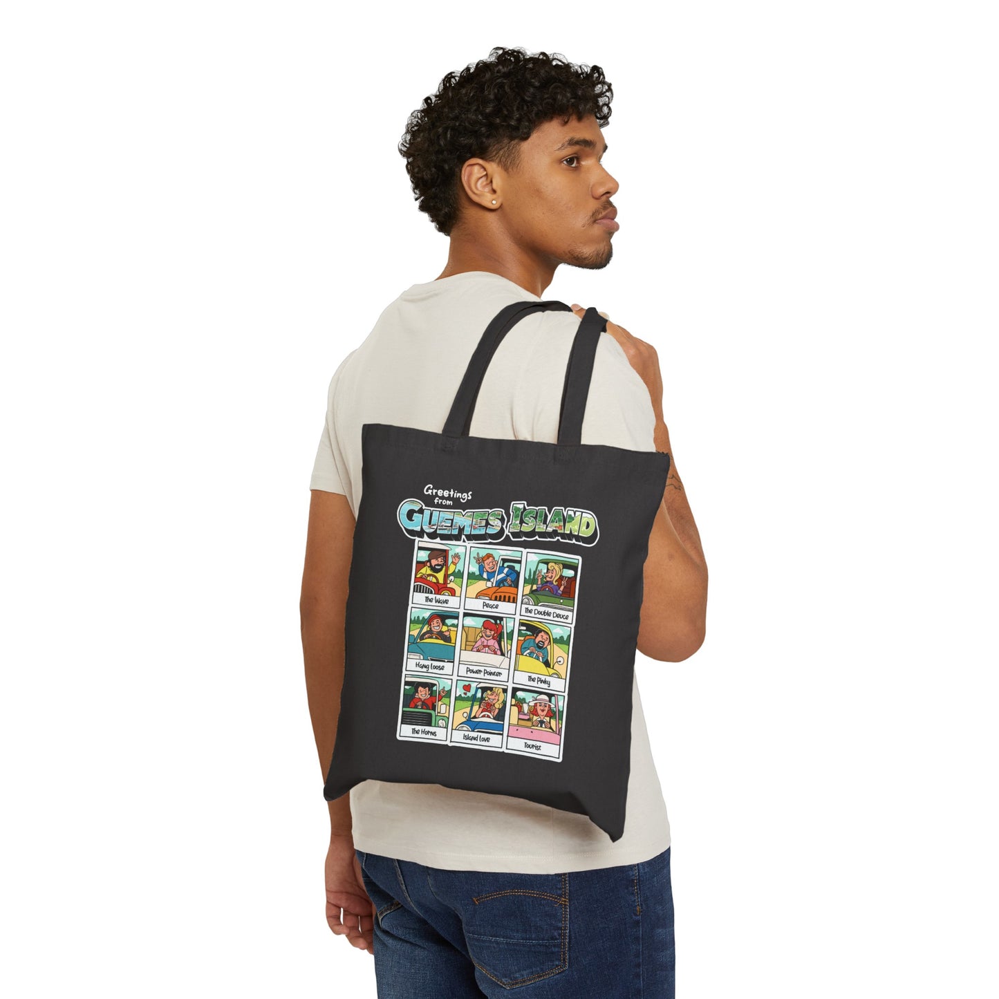 "The Guemes Wave" Cotton Canvas Totes