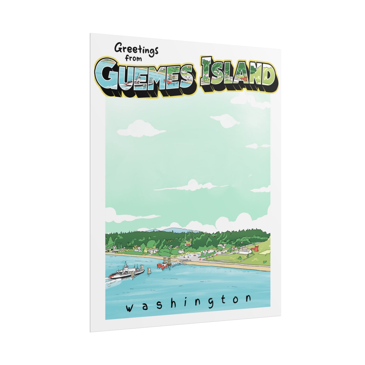 Guemes Island Ferry Rolled Posters