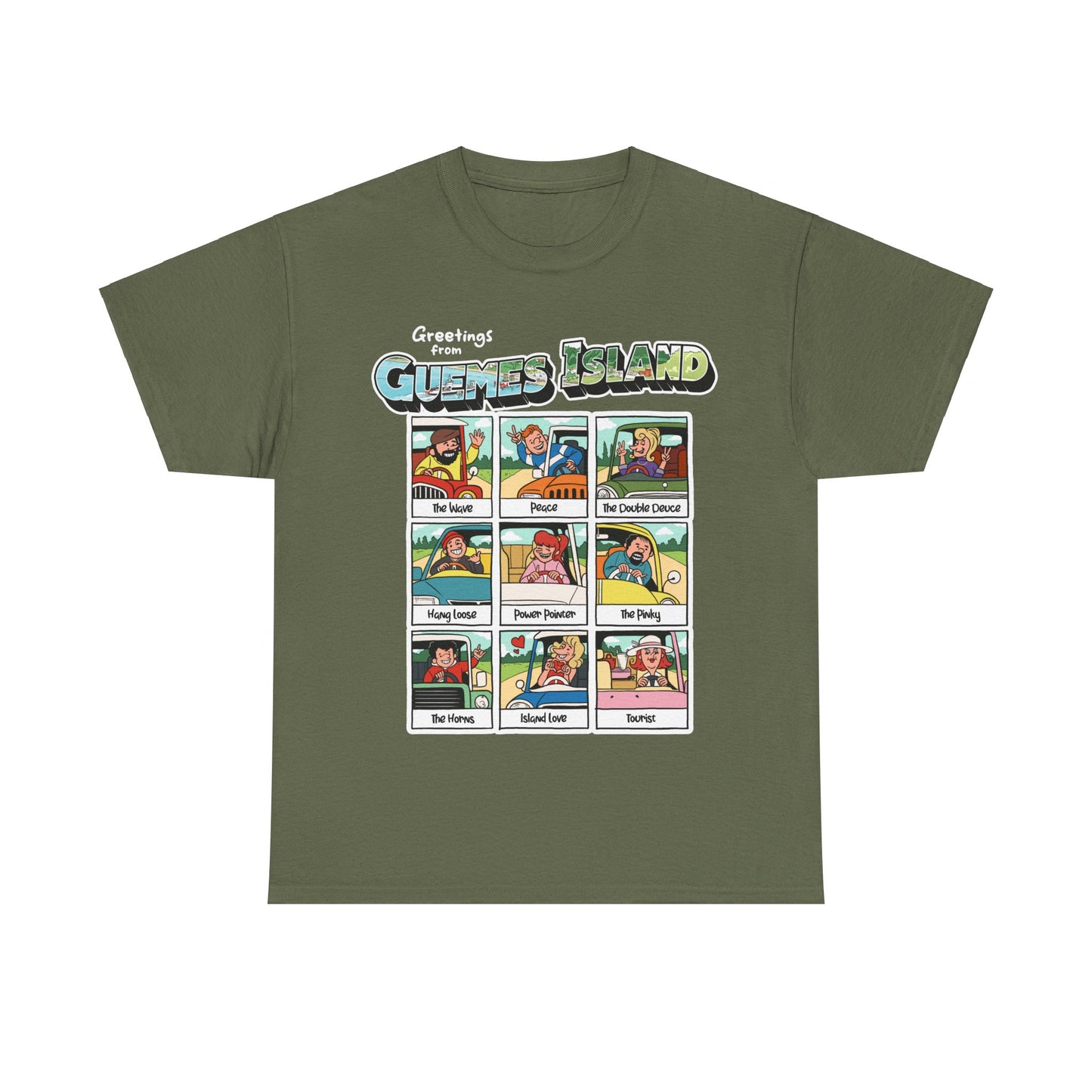 "The Guemes Wave" Comic Style T-Shirt