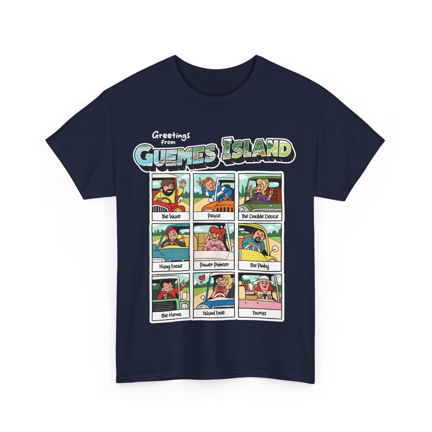 "The Guemes Wave" Comic Style T-Shirt