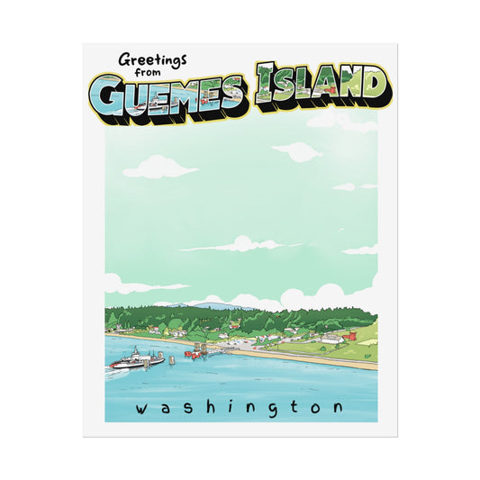 Guemes Island Ferry Rolled Posters