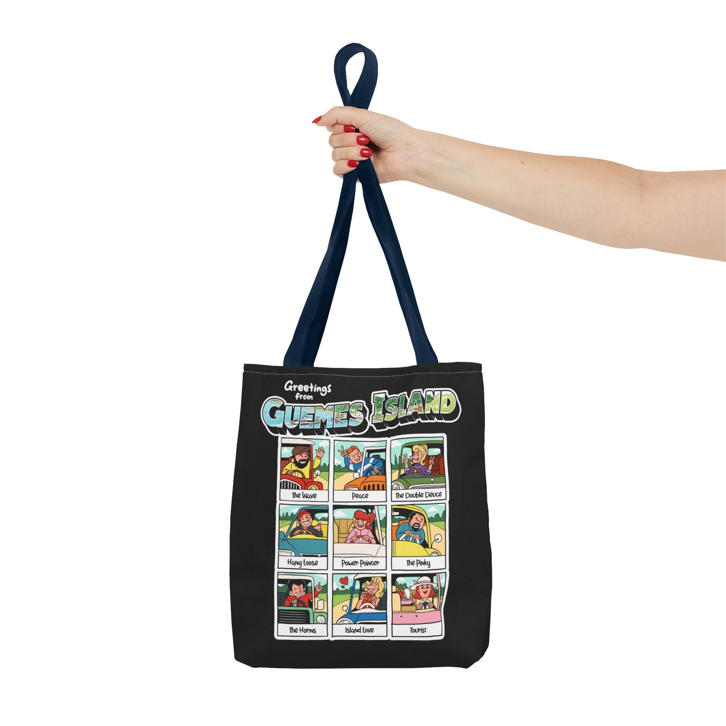 "The Guemes Wave" Totes - In Black