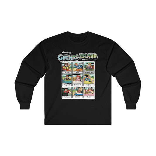 "The Guemes Wave" Comic Style Long Sleeve T-Shirt