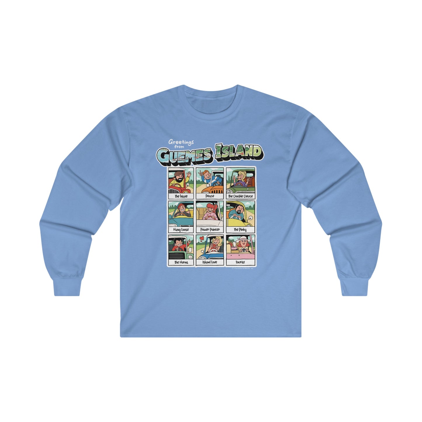 "The Guemes Wave" Comic Style Long Sleeve T-Shirt