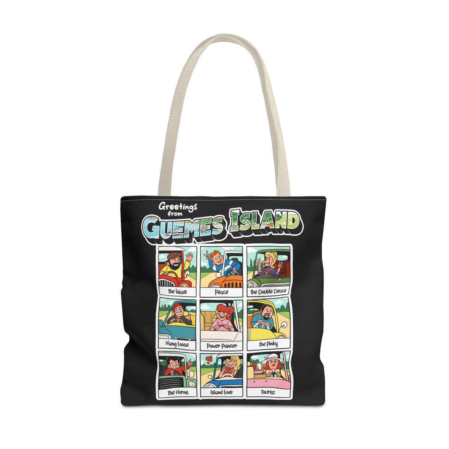 "The Guemes Wave" Totes - In Black