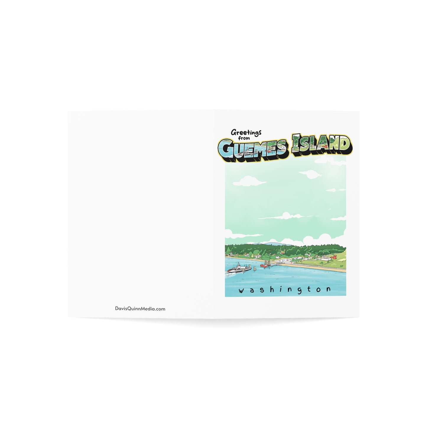 "Greetings from Guemes Island" Greeting Cards