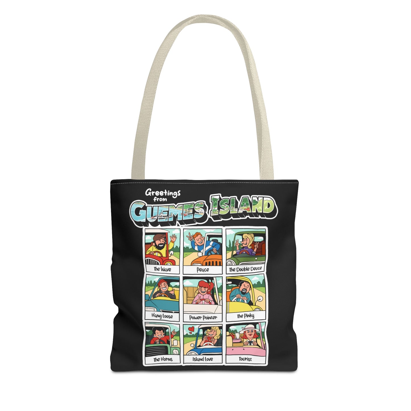 "The Guemes Wave" Totes - In Black